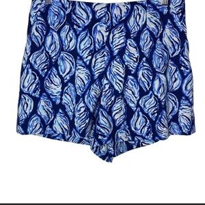 Lilly Pulitzer Navy Seashell Kailen Short Shorts With Pockets